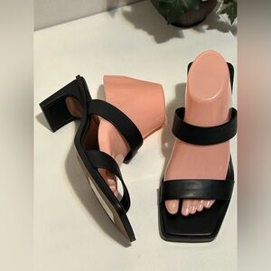 Elegant Black Women's Heeled Sandals